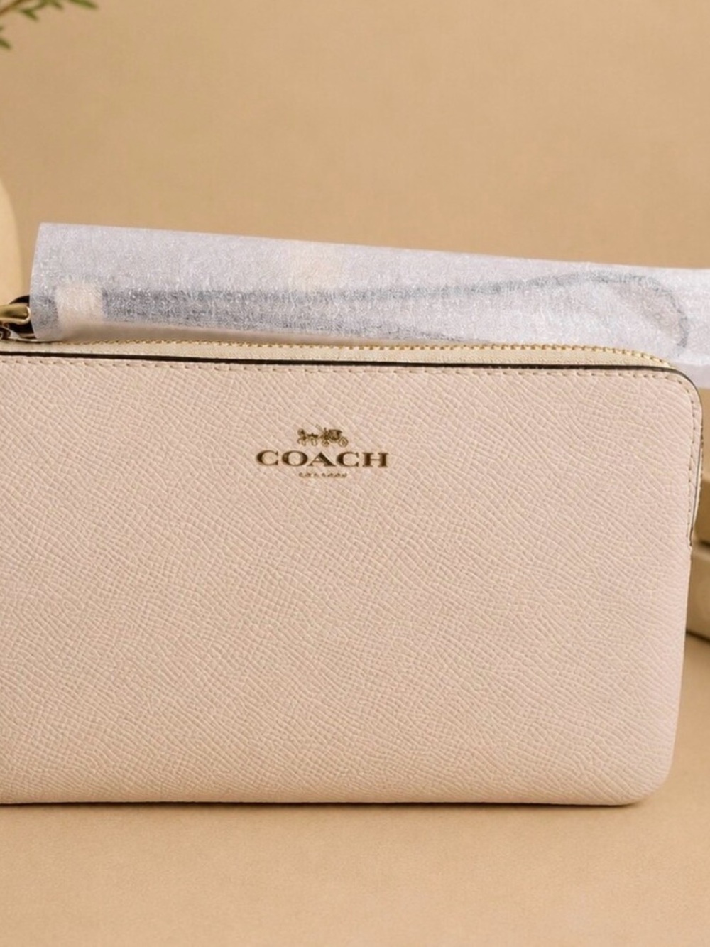 Coach Pebble Leather Zip Crossbody - Blush